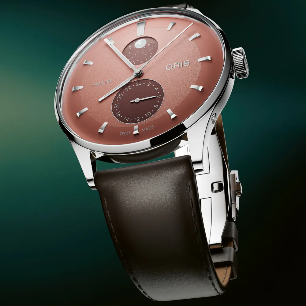 Oris Artelier Complication 39.5mm Mens Watch Brown in Brown, additional product view 2