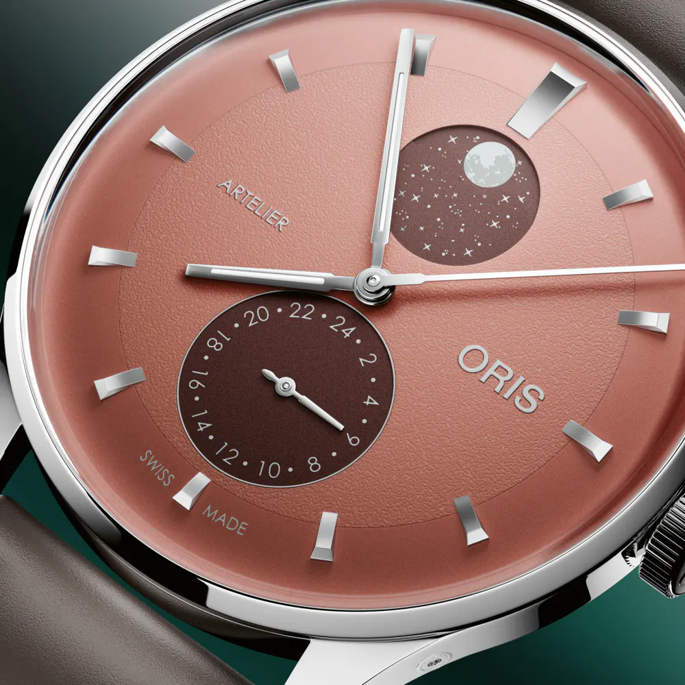 Oris Artelier Complication 39.5mm Mens Watch Brown in Brown, additional product view 3