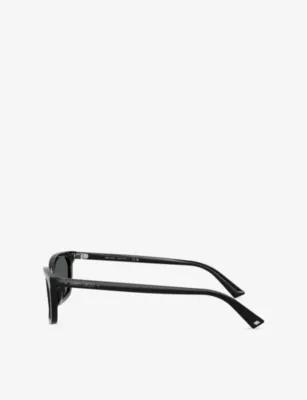 JIMMY CHOO JC5050U Pillow-Frame Acetate Sunglasses in BLACK, additional product view 2