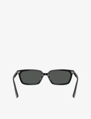 JIMMY CHOO JC5050U Pillow-Frame Acetate Sunglasses in BLACK, additional product view 3