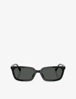 JIMMY CHOO JC5050U Pillow-Frame Acetate Sunglasses in BLACK – Mens | Sunglasses | Square