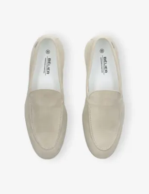 BELIER Amalfi Suede Loafers - EUR 41 / 7 UK MEN in BEIGE, additional product view 2