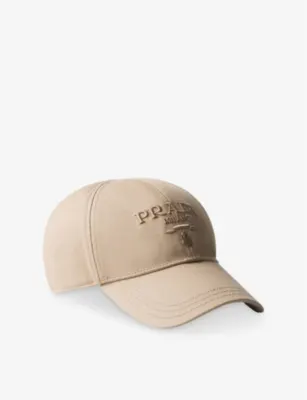 PRADA Drill Logo-Embroidered Cotton-Canvas Baseball Cap - NEUTRAL - XS detail 2