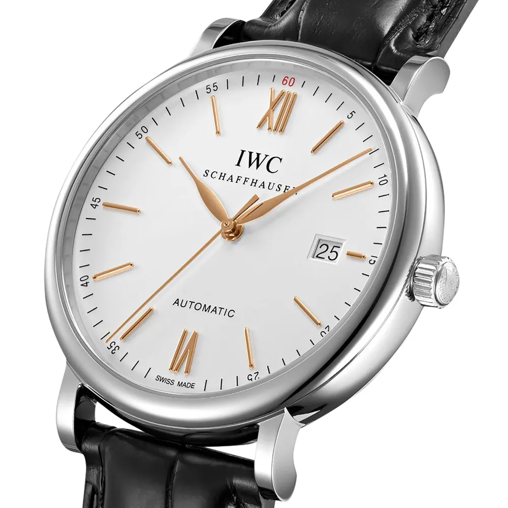 IWC Portofino 40mm Mens Watch in White, additional product view 3