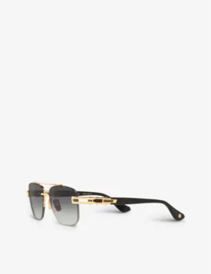 DITA DTS138-A-01-Z Grand-Evo One square-frame titanium aviator sunglasses detail 3