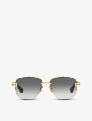 DITA DTS138-A-01-Z Grand-Evo One square-frame titanium aviator sunglasses