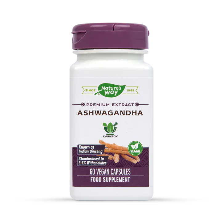 Nature's Way Ashwagandha 60 Capsules – Vitamins & Supplements > Herbal & Licensed Remedies > Ashwagandha