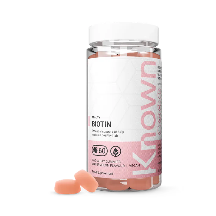 Known Nutrition Biotin 10,000mcg Watermelon Flavour 60 Gummies