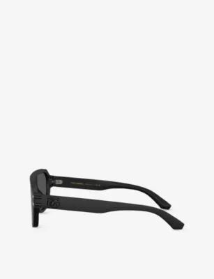 DOLCE & GABBANA DG4507 Pilot-Frame Acetate Sunglasses detail 3