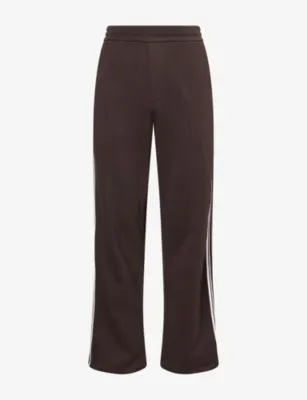 EMPORIO ARMANI Striped-Trim Logo-Trim Cotton Jogging Bottoms