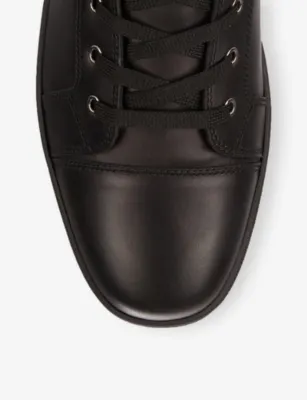 CHRISTIAN LOUBOUTIN Louis Leather High-Top Trainers - EUR 42.5 / 8.5 UK MEN in BLACK, additional product view 2