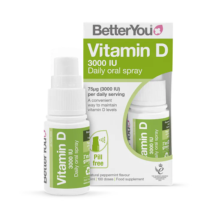 BetterYou D3000 Vitamin D Daily Oral Spray 15ml