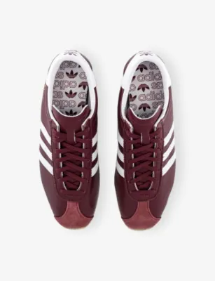 ADIDAS Paris Leather Trainers - 4.5 in SHADOW RED WHITE GUM, additional product view 2