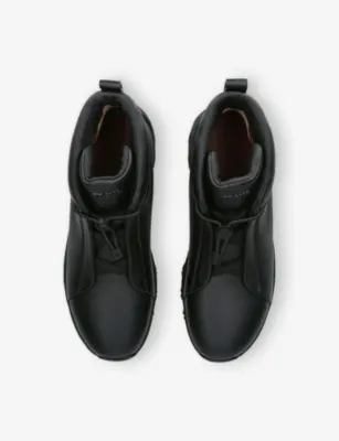 ZEGNA Triple Stitch Vetta Leather Trainers - EUR 46 / 12 UK MEN in BLACK, additional product view 2
