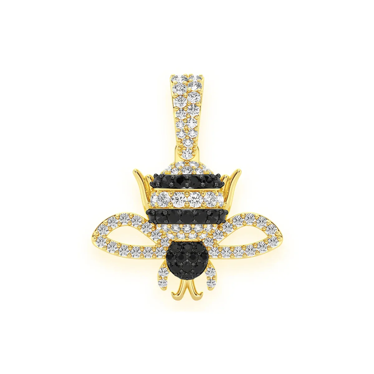 For Him Bumble Bee Diamond Pendant in White Gold – Pendant