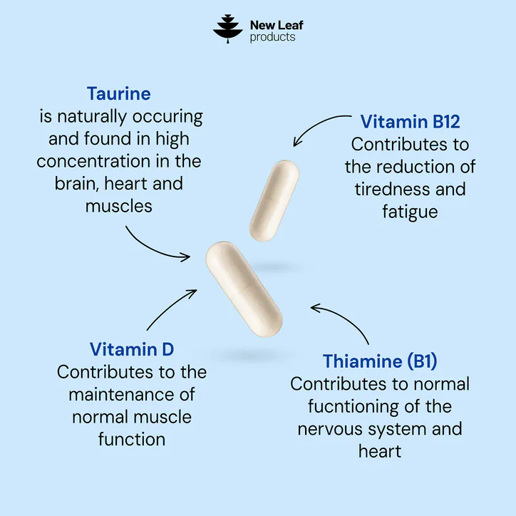 New Leaf Products Taurine Capsules 120 capsules, additional product view 2