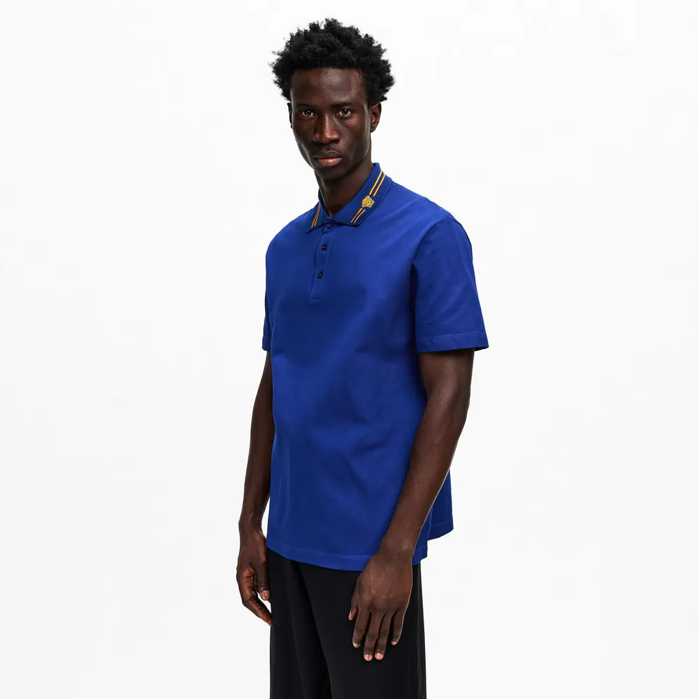 Versace Men's Medusa Short Sleeve Polo Shirt detail 3