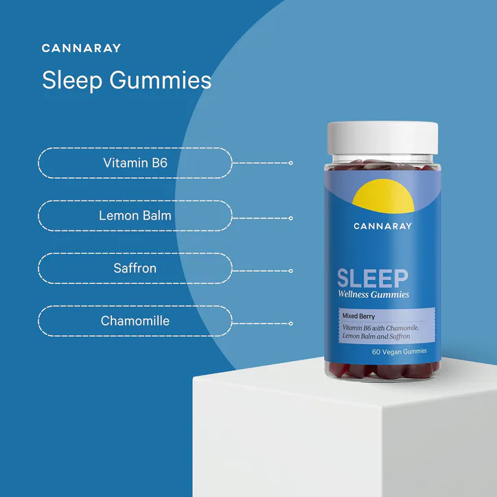 Cannaray Sleep Mixed Berry Flavour 60 Gummies detail 2