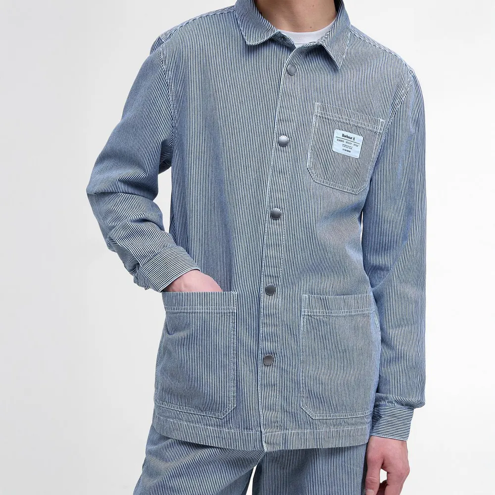 Barbour Men's Tindale Striped Long Sleeve Overshirt detail 2