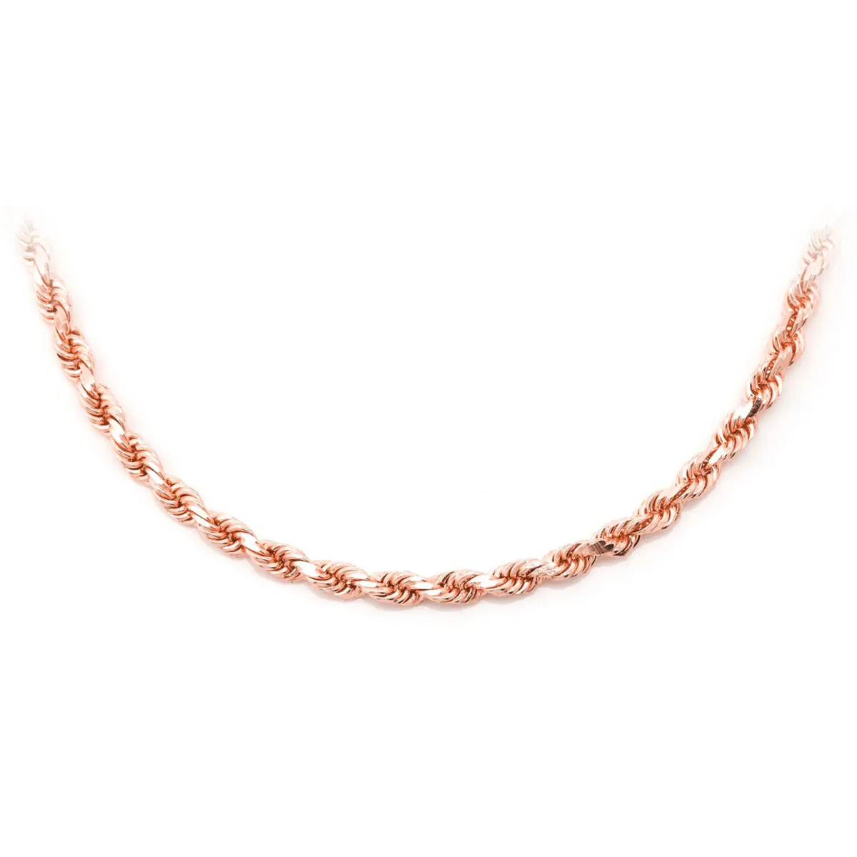 For Him Rope Gold Chain in 3mm / Rose Gold / 24" – Chain