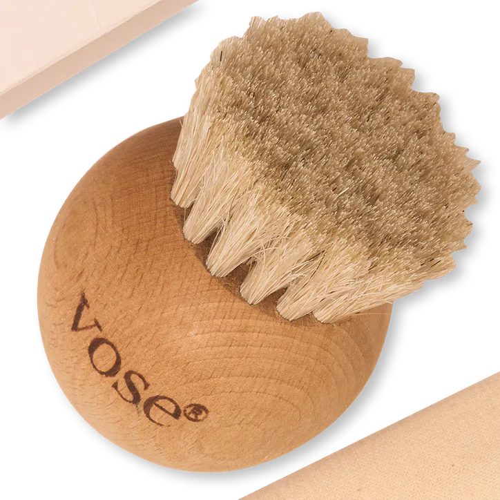 Vose 100% Horse Hair Ball Dry Face Brush - Black detail 2