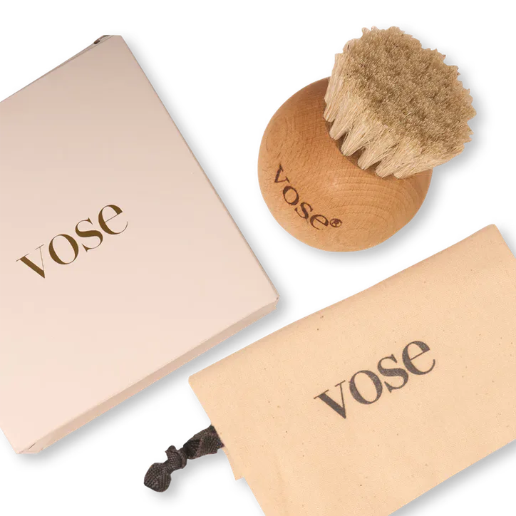 Vose 100% Horse Hair Ball Dry Face Brush - Black detail 3