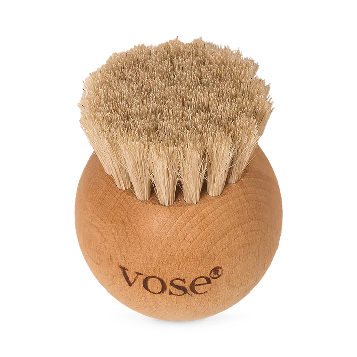 Vose 100% Horse Hair Ball Dry Face Brush - Black