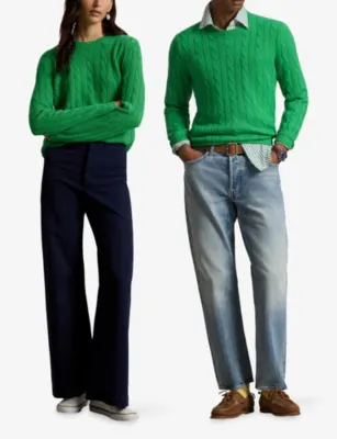 POLO RALPH LAUREN Cable-Knit Regular-Fit Cashmere Jumper detail 2