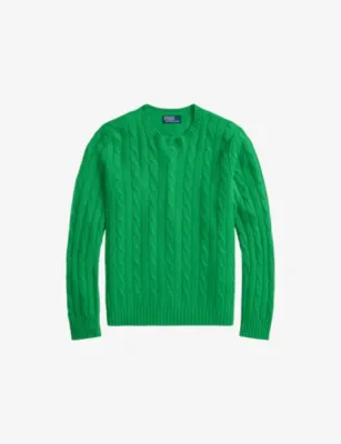 POLO RALPH LAUREN Cable-Knit Regular-Fit Cashmere Jumper