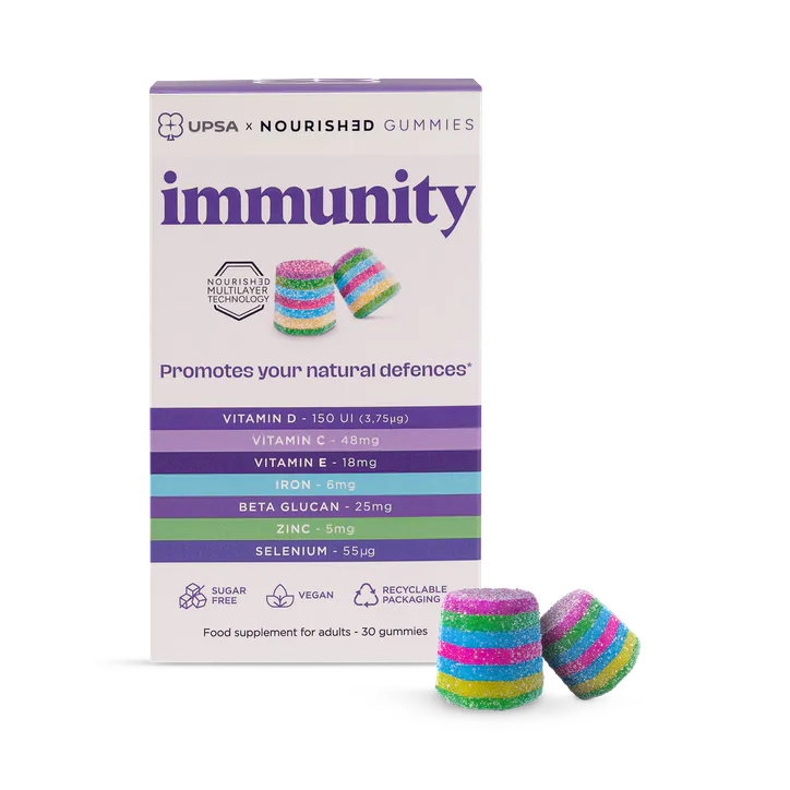 UPSA X Nourished 7 in 1 Immunity 30 Gummies – Vitamins & Supplements > Condition > Cold & Immune Support