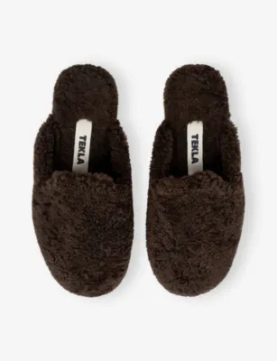 TEKLA Cushioned Shearling Slippers - M in Alva, additional product view 2