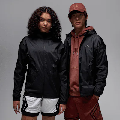 Jordan Brooklyn Men's Hooded Draft Jacket - Black/Black/Anthracite/Anthracite