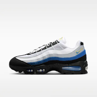 Nike Air Max 95 Big Bubble Men's Shoes - White/Black/Reflect Silver/Royal Blue