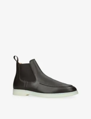 AURELIEN City Leather Chelsea Boots - EUR 42 / 8 UK MEN in Dark Brown, additional product view 3