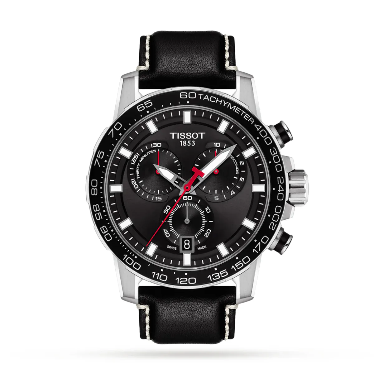 Tissot Supersport Chrono 45.5mm Mens Watch Black