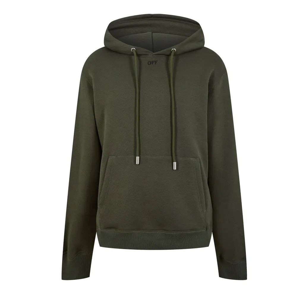Off White Men's - Arrow Print Logo Long Sleeve Hoodie