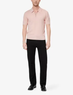 THE KOOPLES Zipped-Neck Short-Sleeve Knitted Polo detail 2