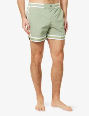 CHE Baller Striped-Trims Swim Shorts detail 3