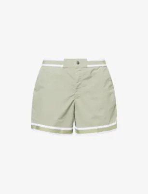 CHE Baller Striped-Trims Swim Shorts