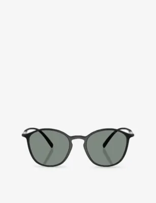 GIORGIO ARMANI AR8233U Phantos-Frame Injected Sunglasses in BLACK – Mens | Sunglasses | Round