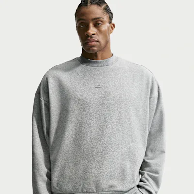 Nike Standard Issue Men's Therma-FIT Basketball Crew - Dark Grey Heather/Black