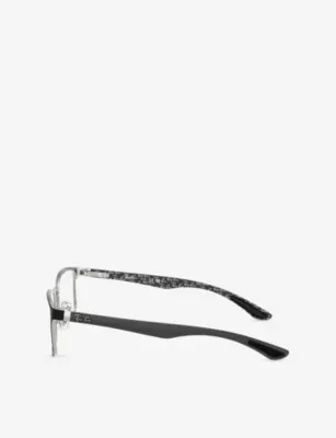 RAY-BAN RB8424 Rectangle-Frame Acetate Optical Glasses detail 2