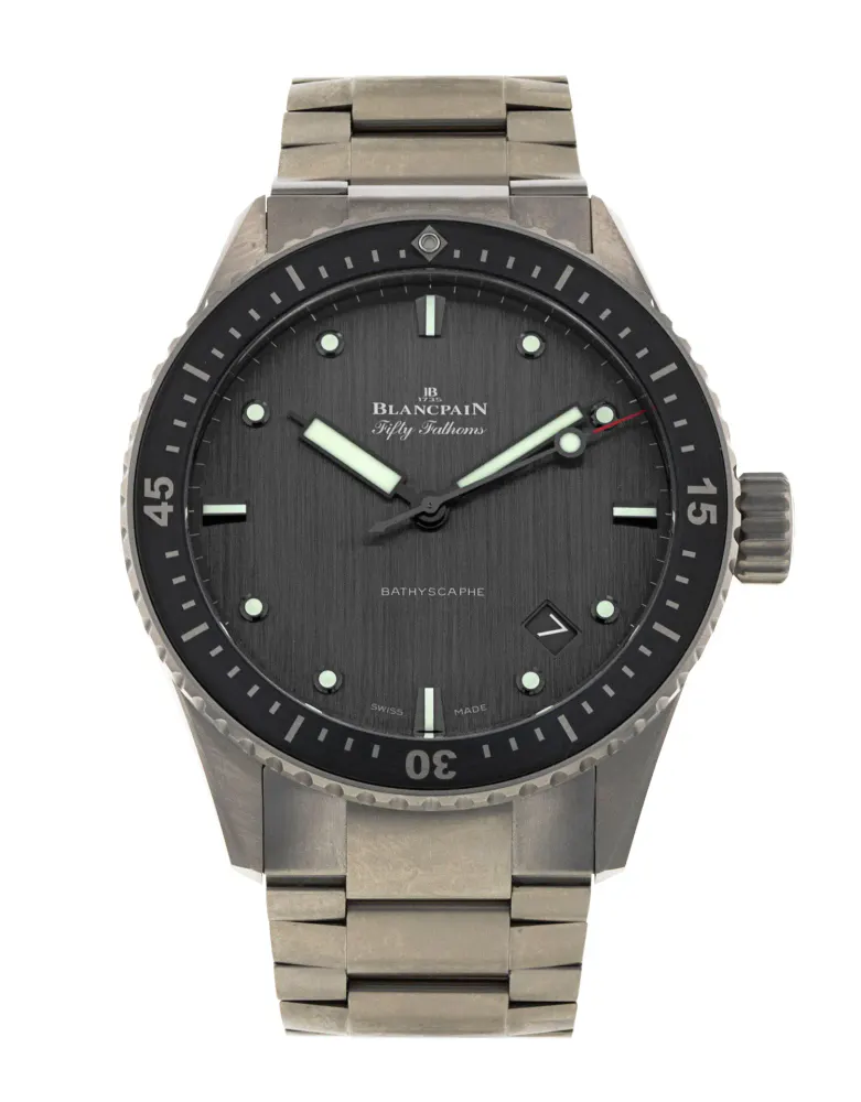 Blancpain Fifty Fathoms 5000-1210-98S — 2022 — Very good in Anthracite – Pre-owned watches