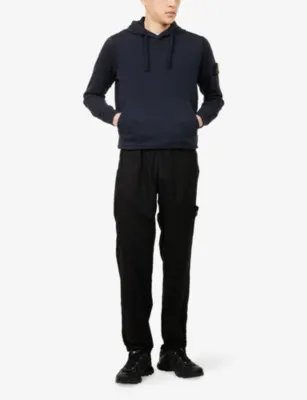 STONE ISLAND Brand-Badge Relaxed-Fit Cotton Hoody detail 2