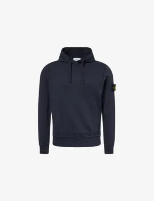 STONE ISLAND Brand-Badge Relaxed-Fit Cotton Hoody