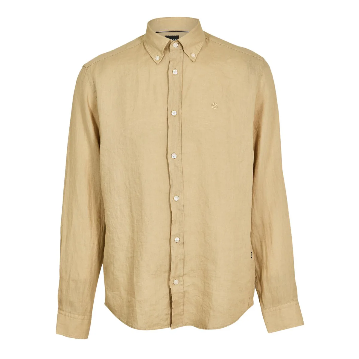 Boss Mens BOSS BLACK Long Sleeve Shirt with Embroidered Logo Detail