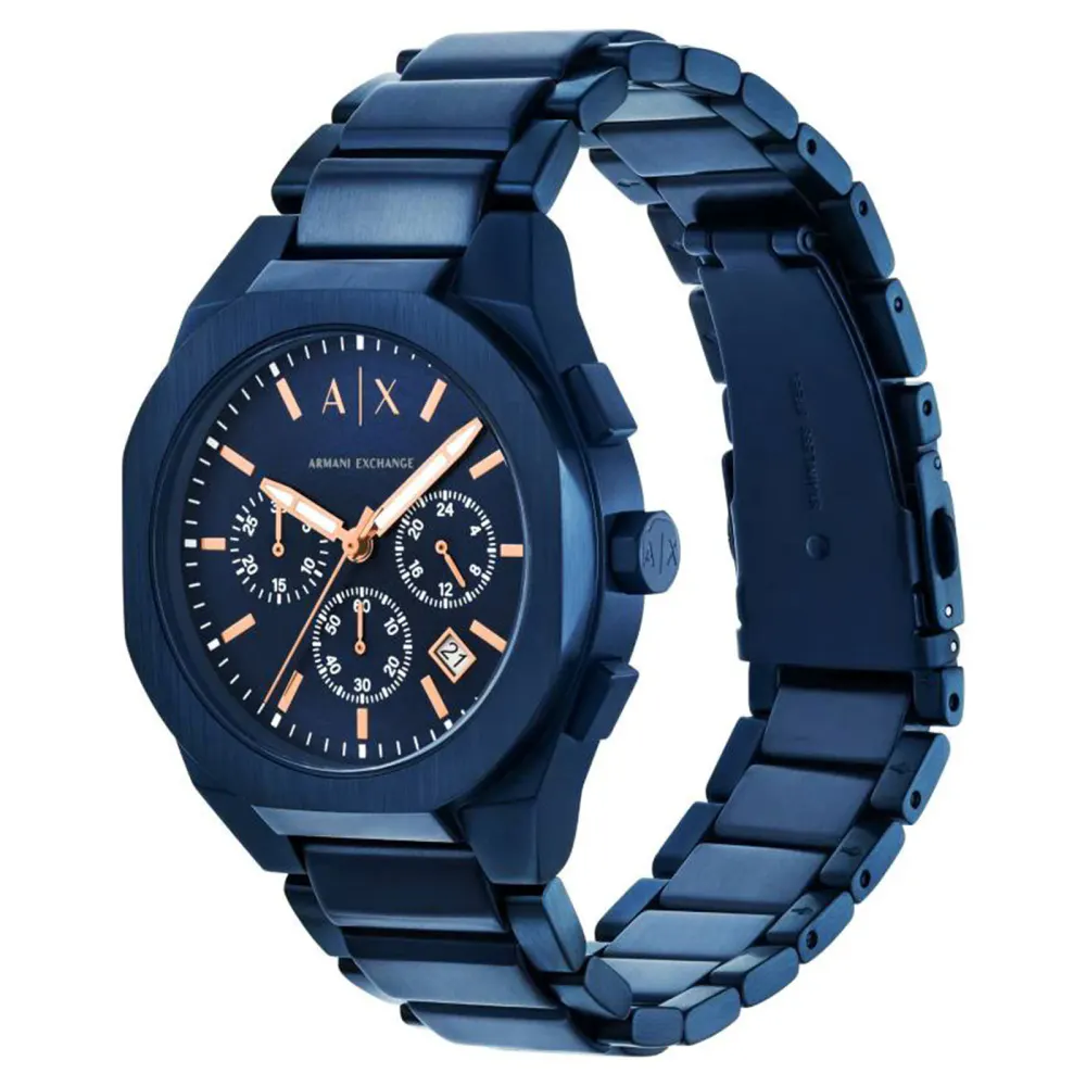 Armani Exchange Sync Chronograph Blue Stainless Steel Mens Watch detail 2