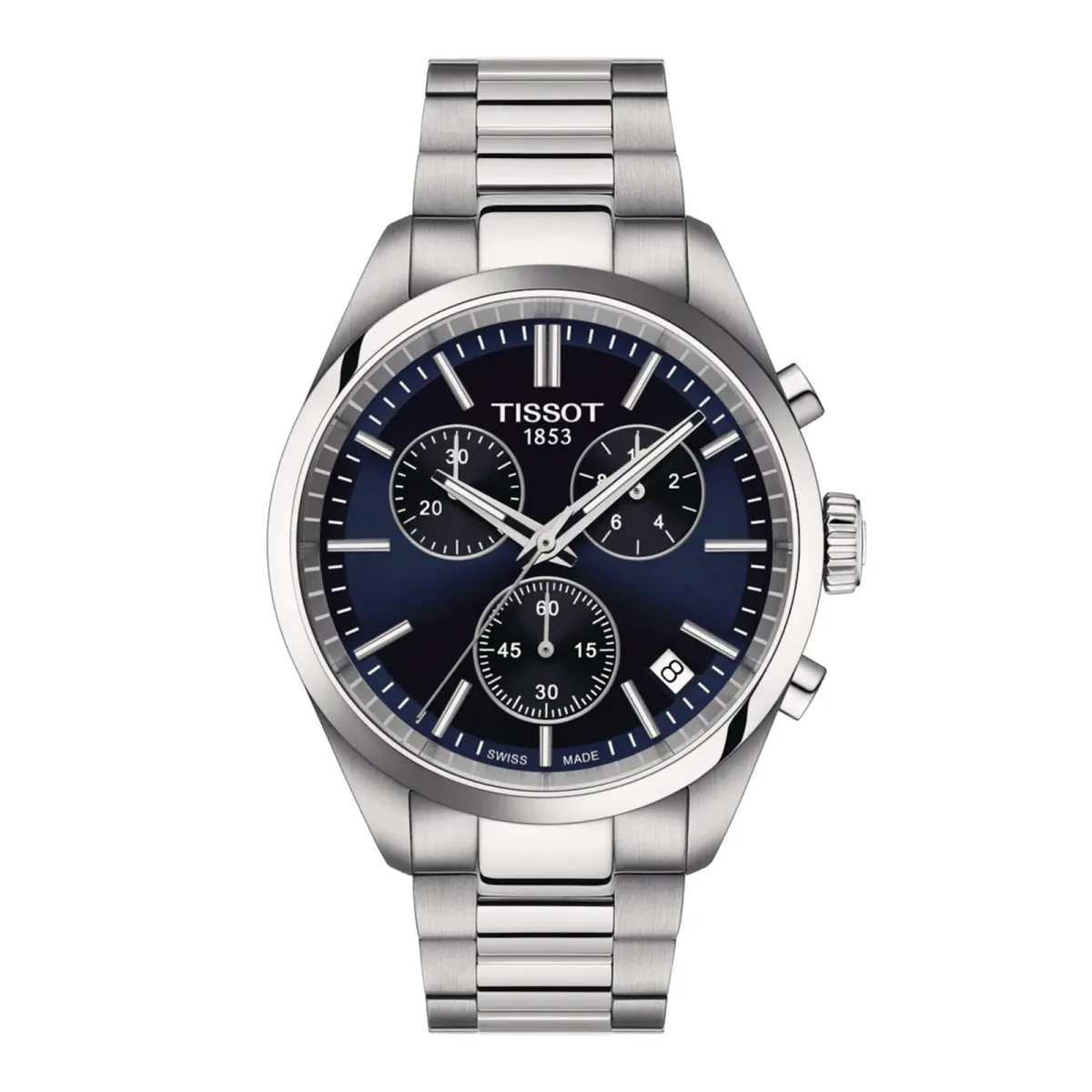 Tissot PR100 Chronograph 40mm Mens Watch Blue