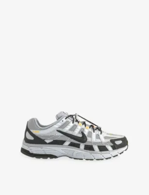 For Him P-6000 Woven Trainers - 9 in GREY FOG NEWSPRINT PHOTO – Mens | Trainers | Lace up trainers
