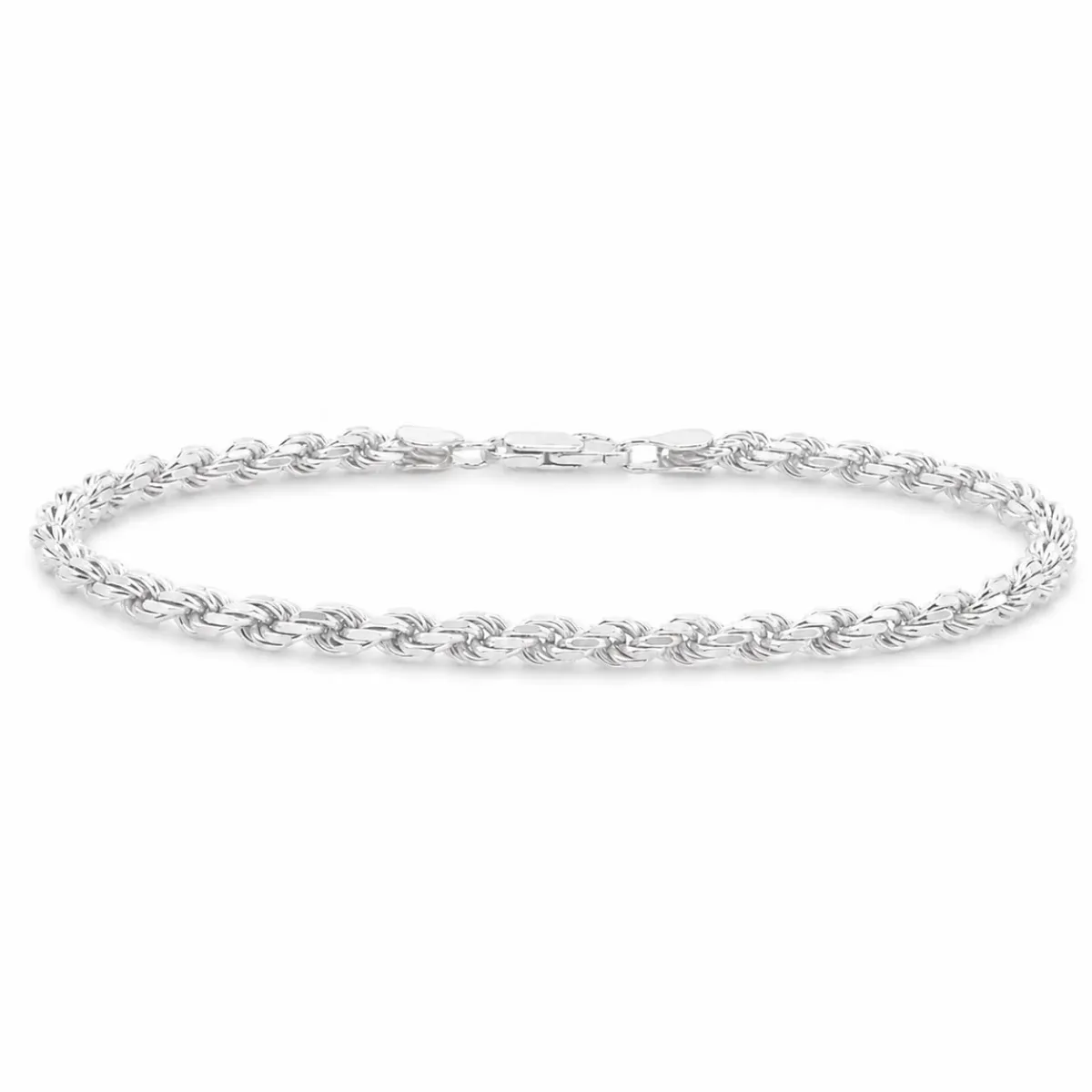 OZODBEK - SILVER CHAINS .925 Silver Rope Bracelet 3mm 71462